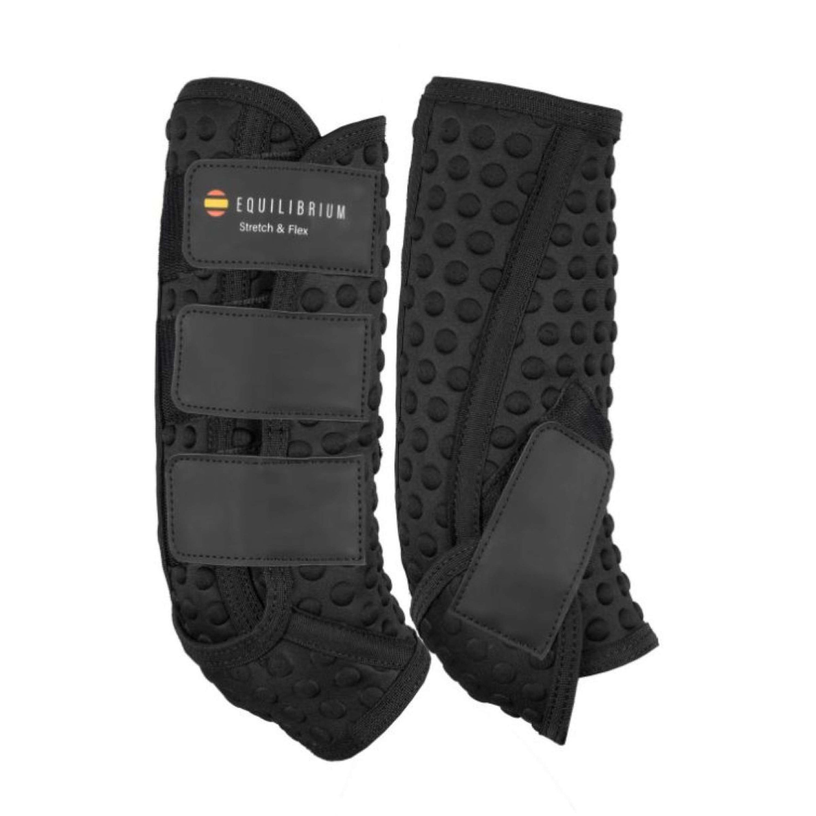 Equilibrium Protectores de piernas Stretch & Flex Training Negro