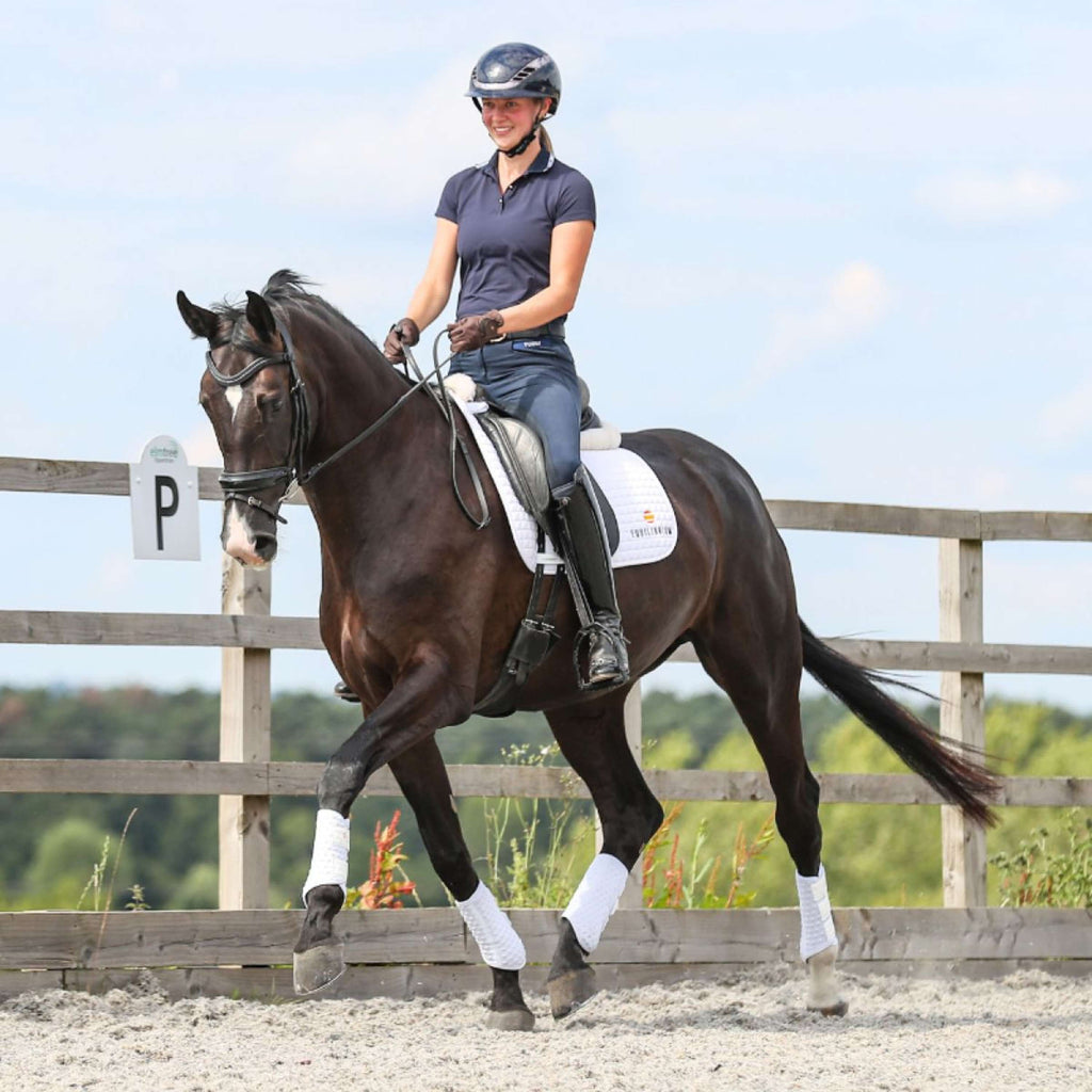 Equilibrium Protectores de piernas Stretch & Flex Flatwork Blanco
