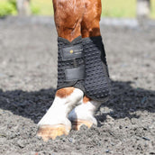 Equilibrium Protectores de piernas Stretch & Flex Flatwork Negro