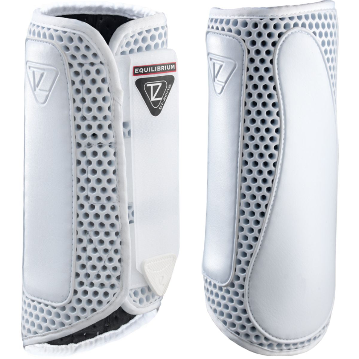 Equilibrium Protectores de piernas Tri-Zone Impact Sports Español: Atrás Blanco