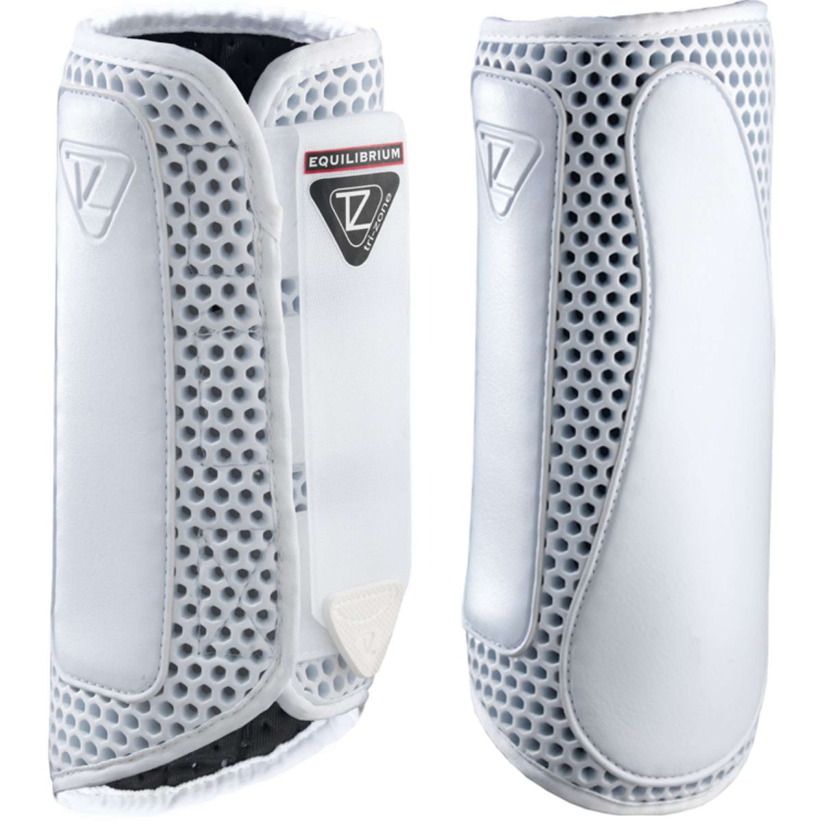 Equilibrium Protectores de piernas Tri-Zone Impact Sports Español: Atrás Blanco