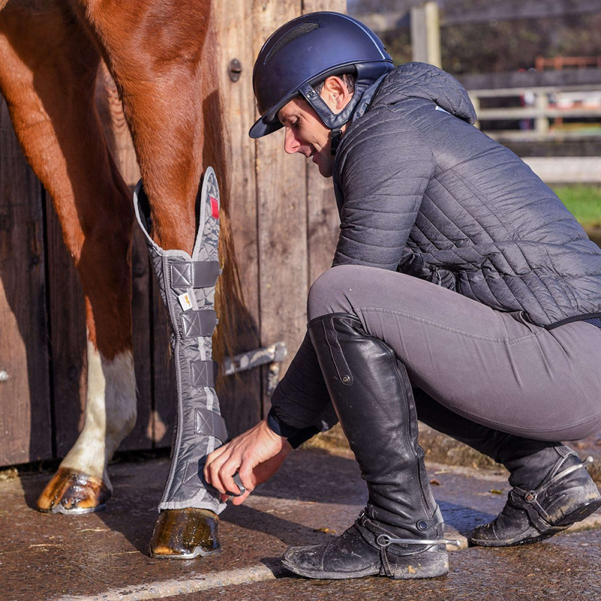 Equilibrium Protectores de piernas Hind & Hock Magnetic Gris