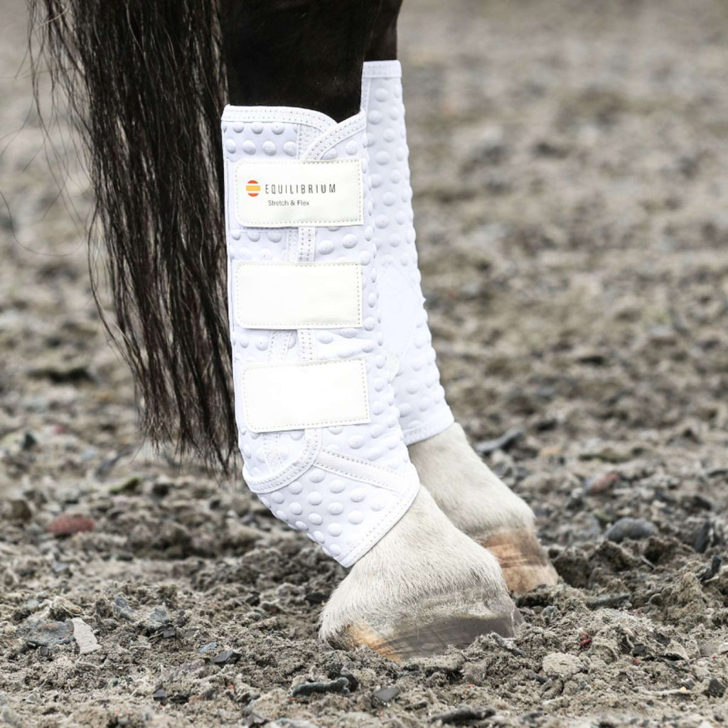 Equilibrium Protectores de piernas Stretch & Flex Training Blanco