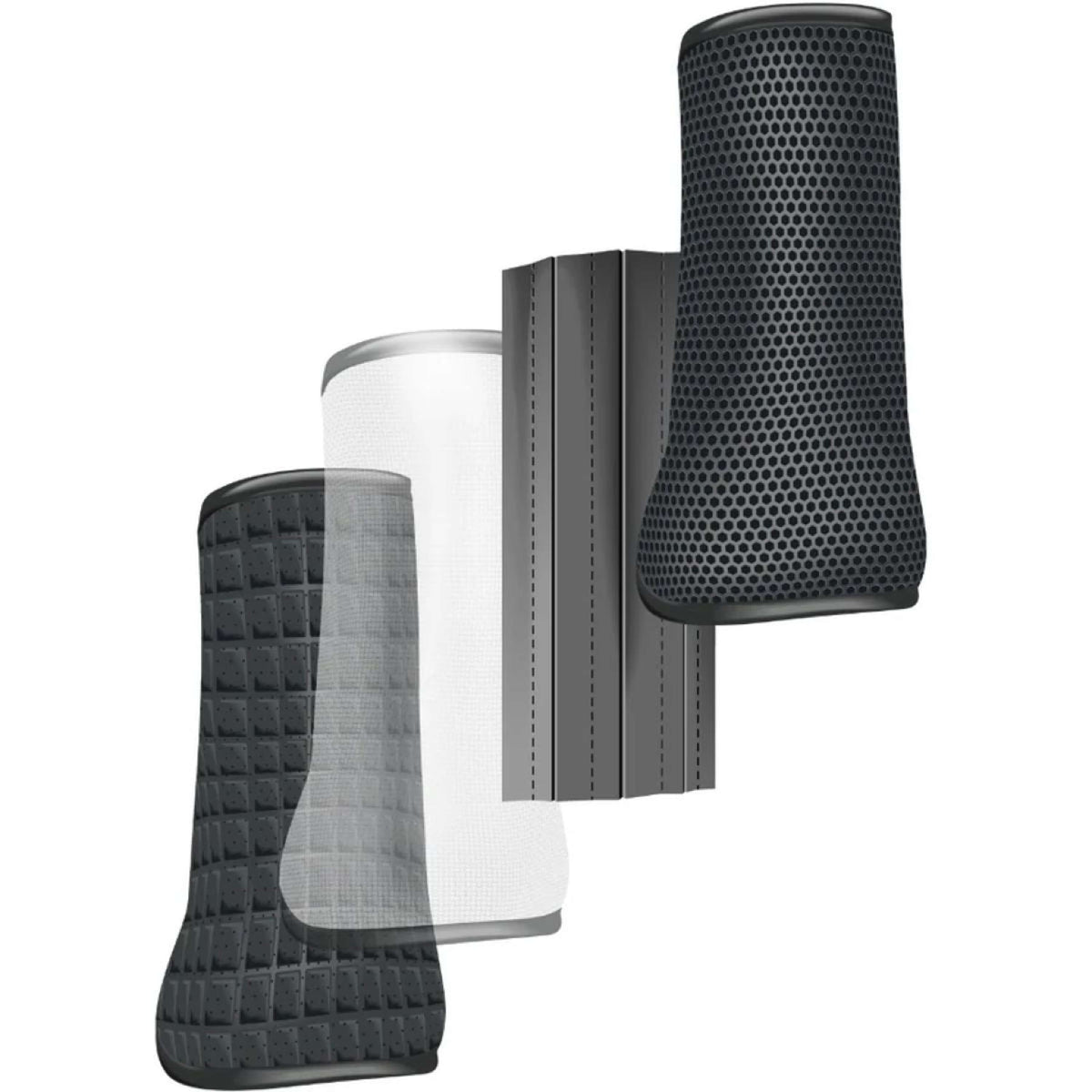 Equilibrium Protectores de piernas Tri-Zone All Sports Negro