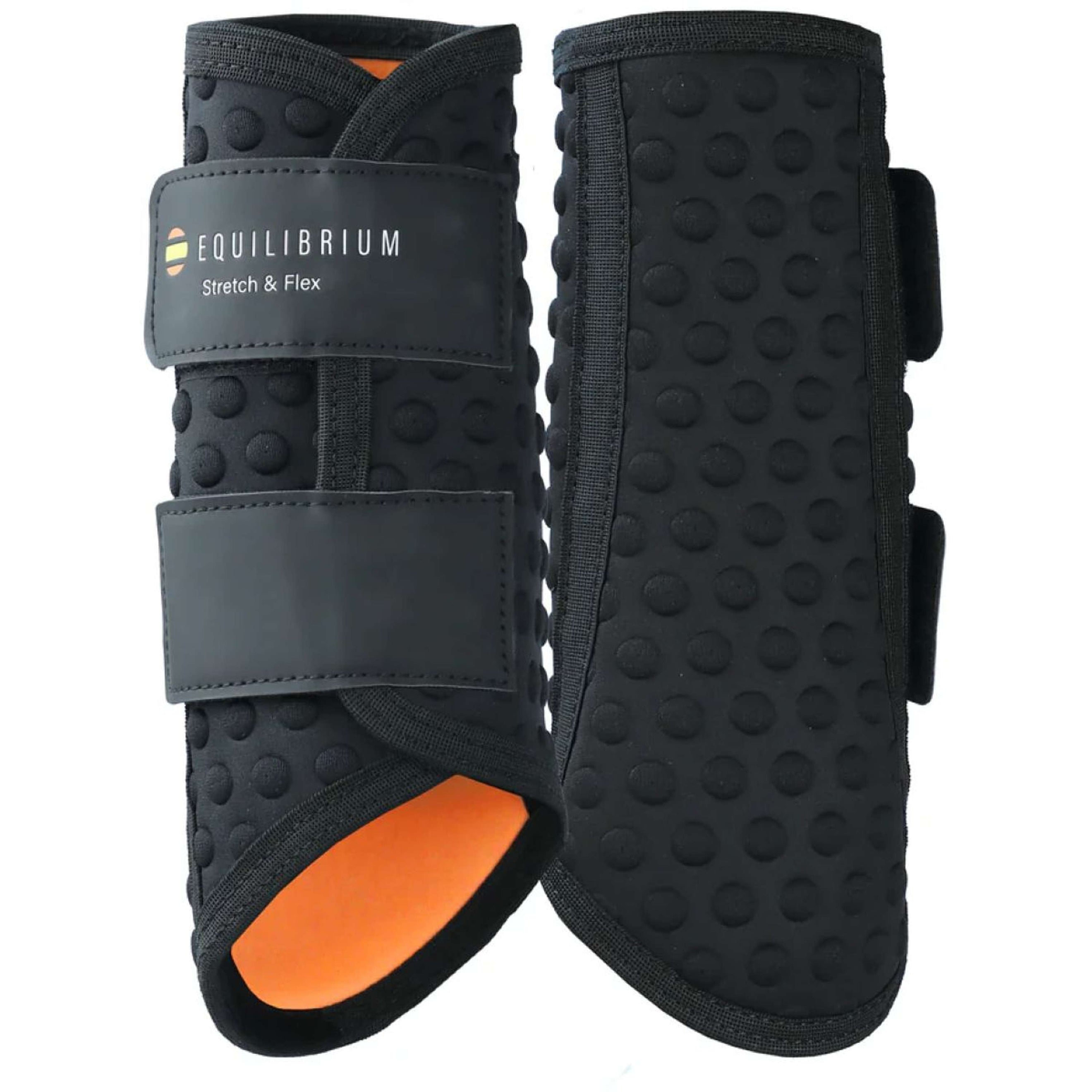Equilibrium Protectores de piernas Stretch & Flex Flatwork Negro