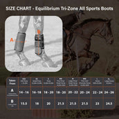 Equilibrium Protectores de piernas Tri-Zone All Sports Negro