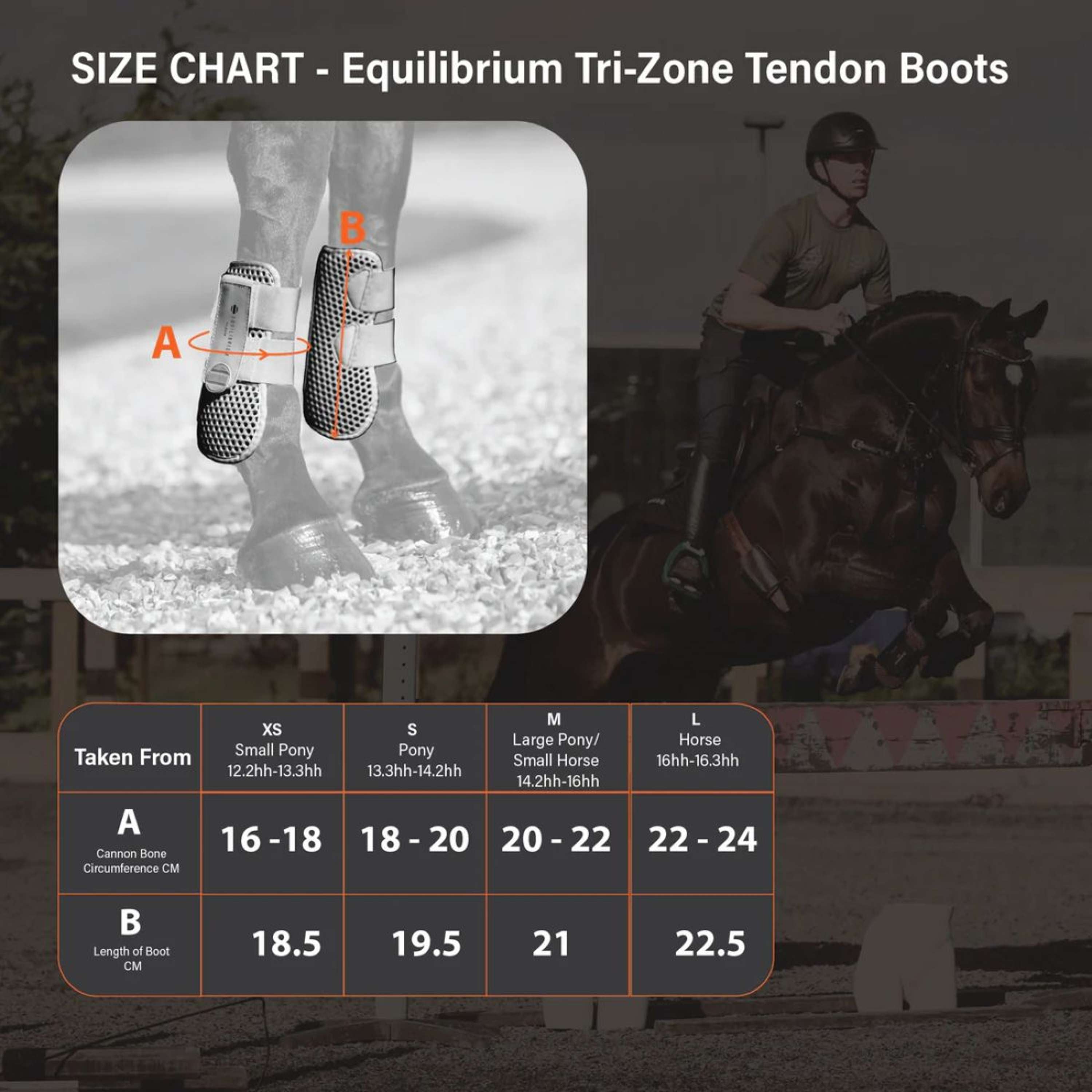 Equilibrium Botas para tendones Tri-zone Negro
