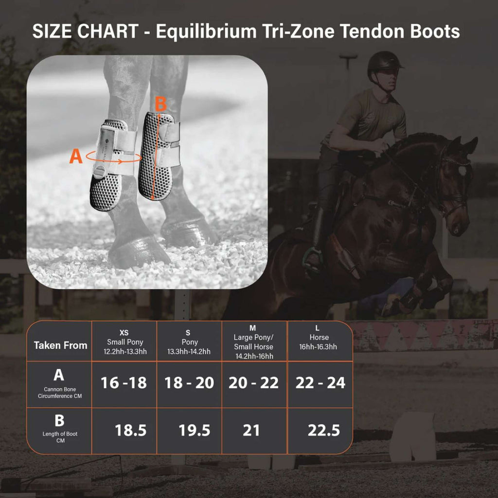 Equilibrium Botas para tendones Tri-zone Negro