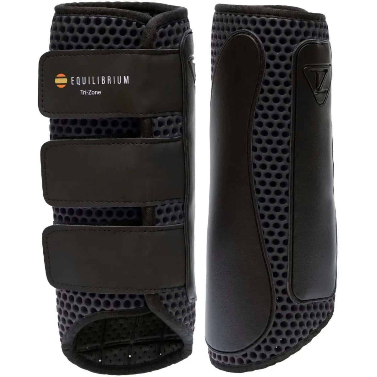 Equilibrium Protectores de piernas Tri-Zone Impact Sports Español: Atrás Negro