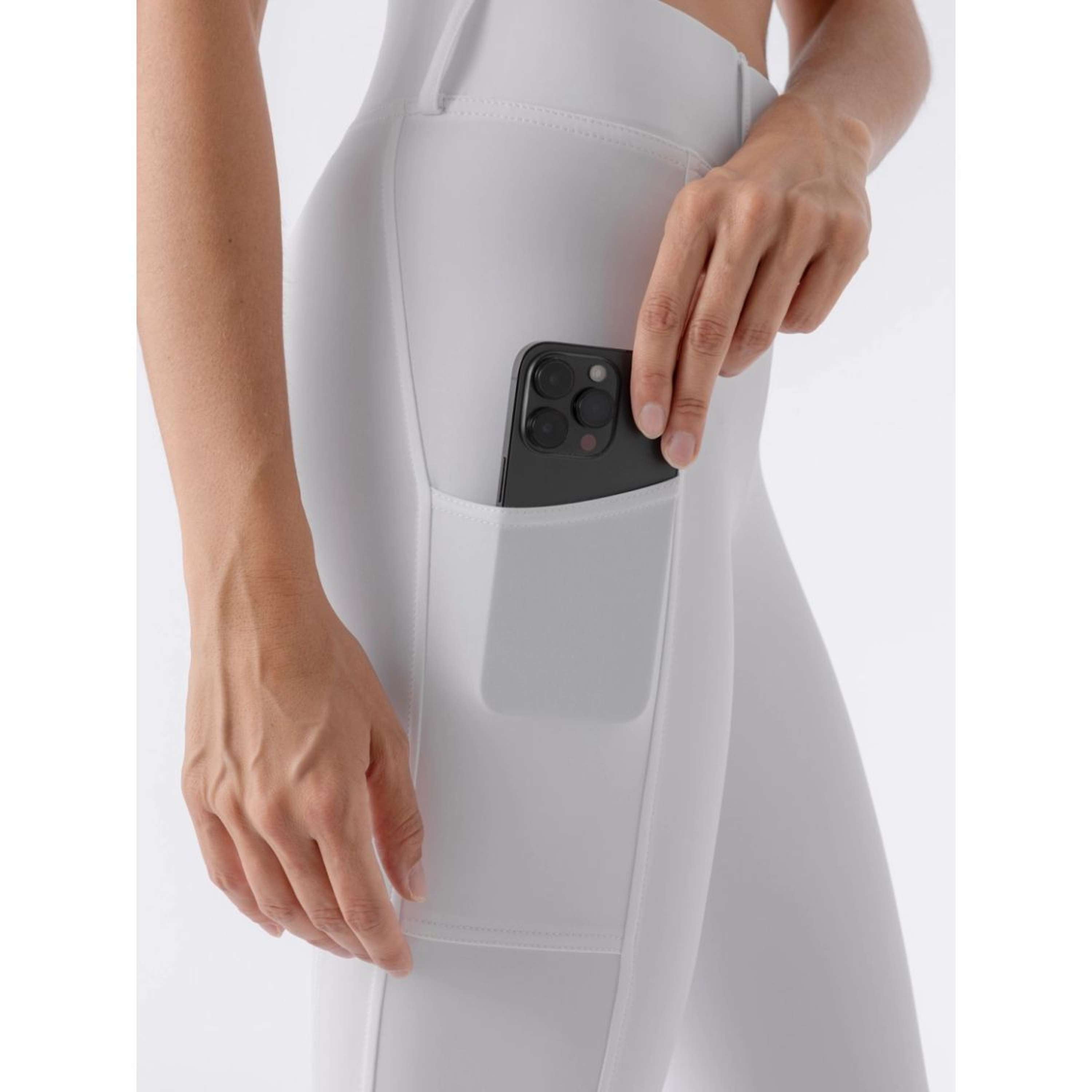 Equiline Legging de Equitación Carbef Full Grip Blanco