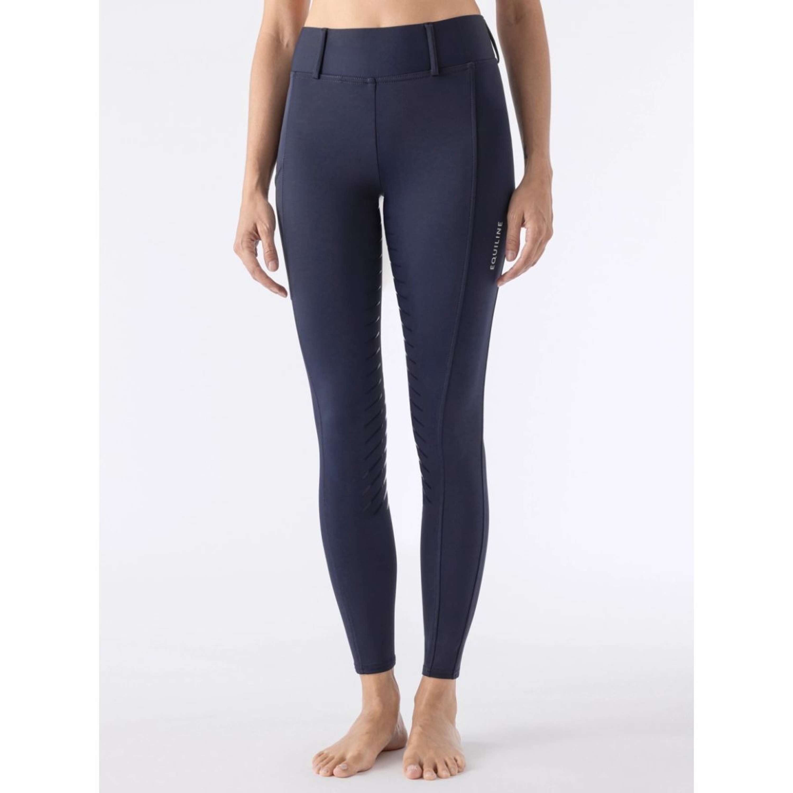 Equiline Legging de Equitación Carbef Full Grip Navy