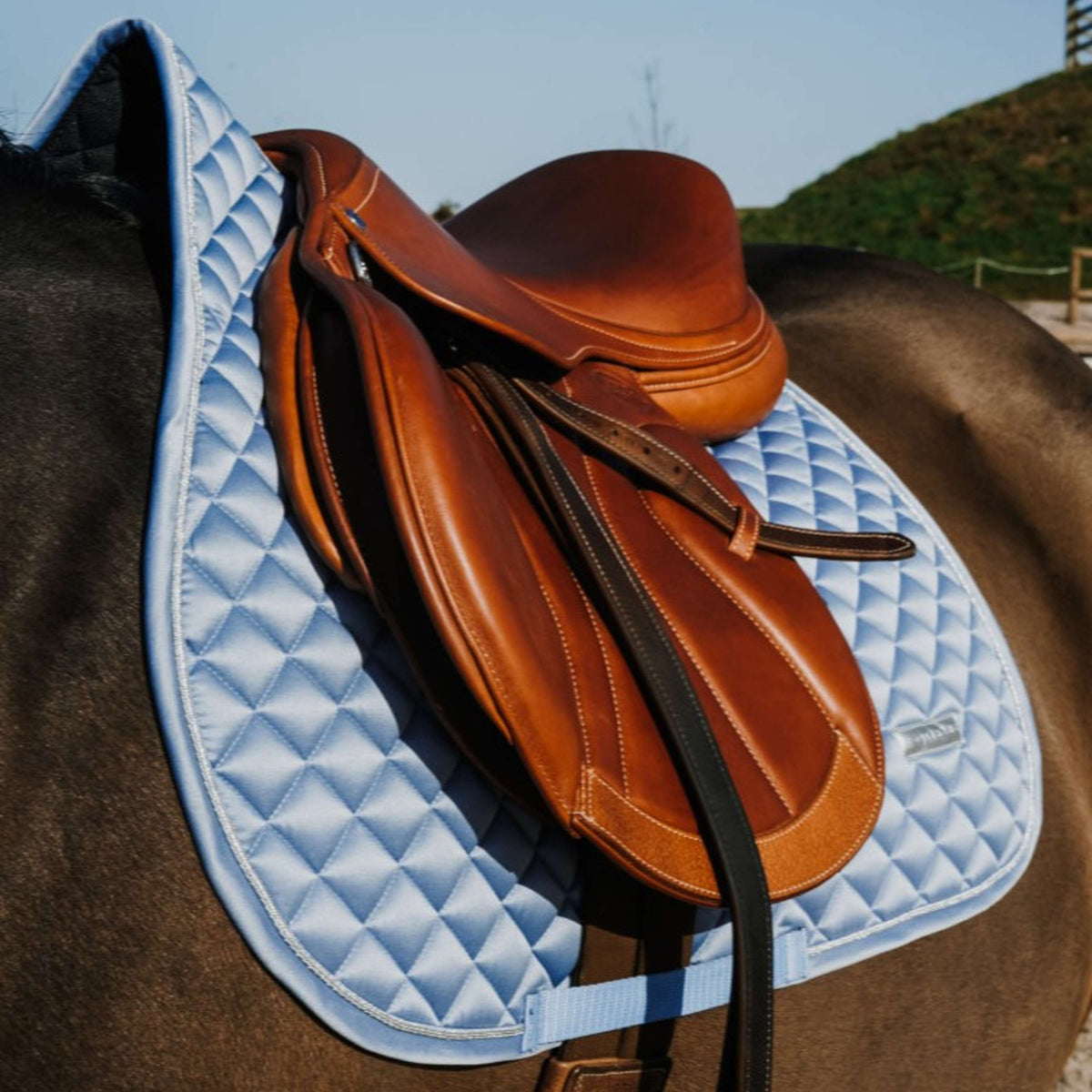 EQUITHÈME Mantilla Nacre saltando Azul