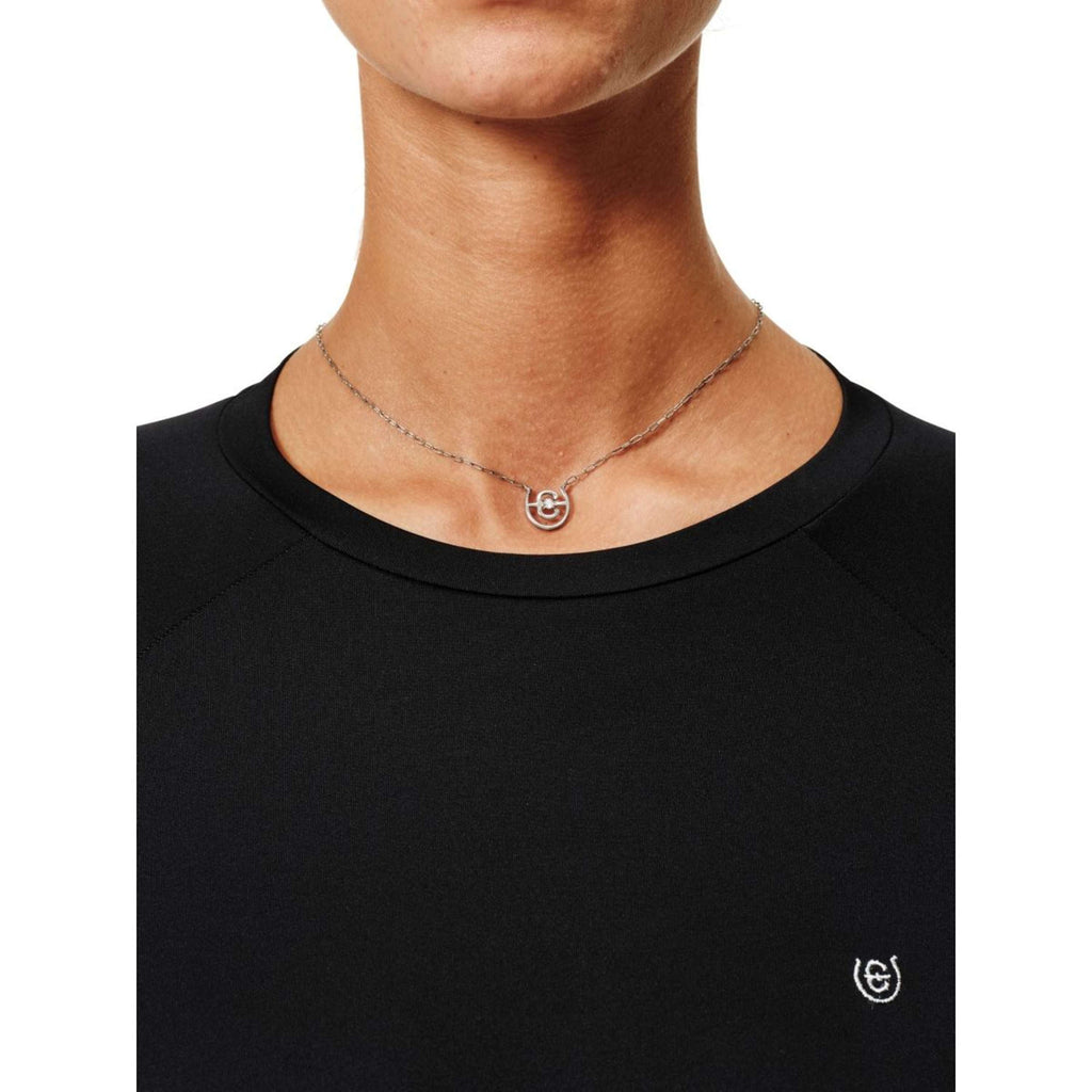 Equestrian Stockholm Cadena de cuello Swarovski Crystal Plata
