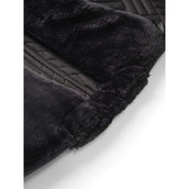 Equestrian Stockholm Mantilla Vegan Fur Doma clásica Crystal Black