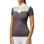 Equestrian Stockholm Camiseta de Competición Crystal Champion Blanco/Dark Violet