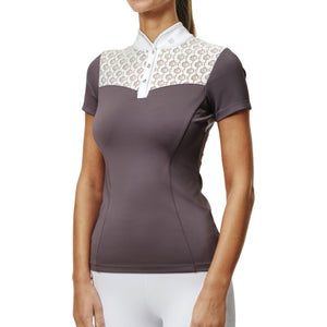 Equestrian Stockholm Camiseta de Competición Crystal Champion Blanco/Dark Violet