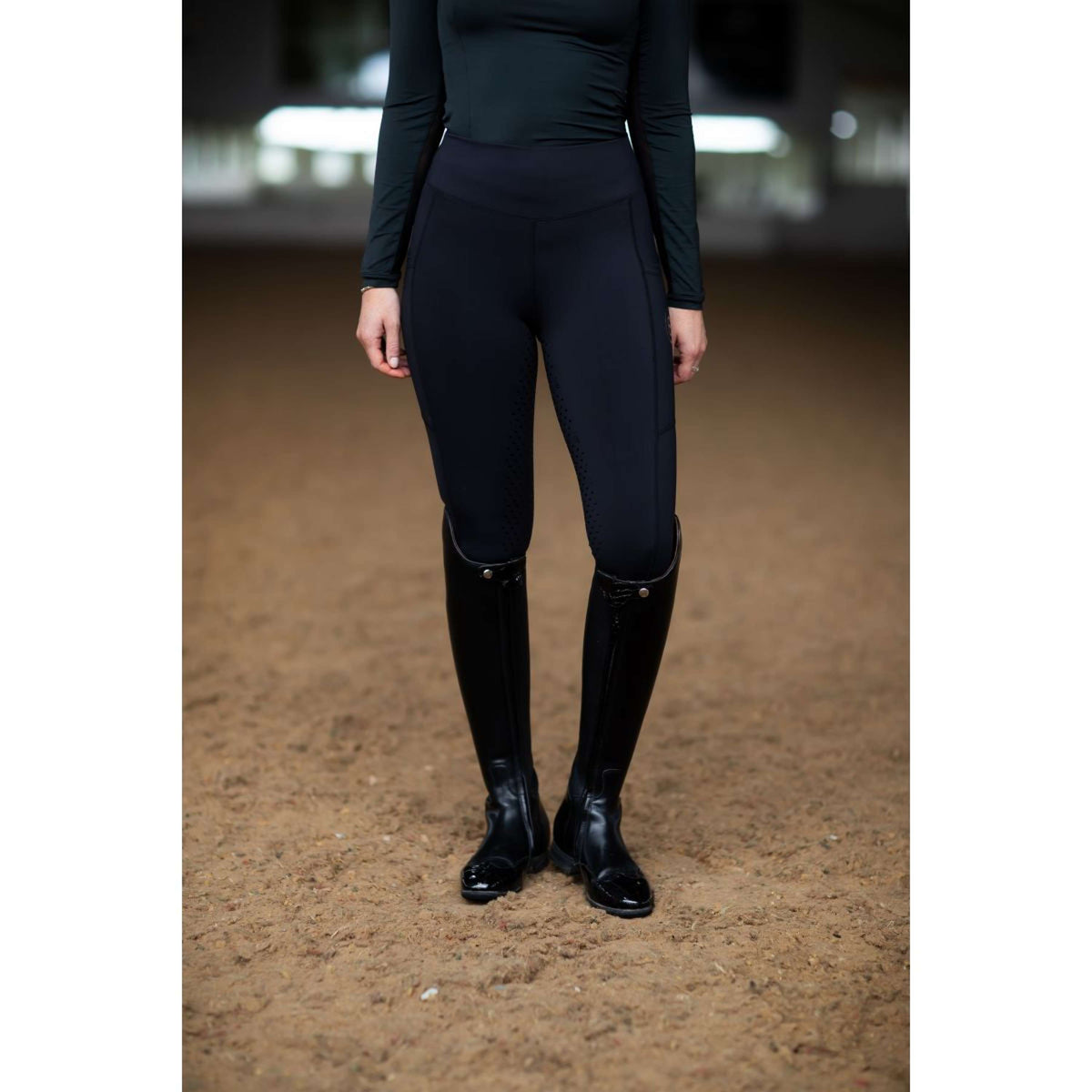 Equestrian Stockholm Legging de Equitación Movement Dressage All Black