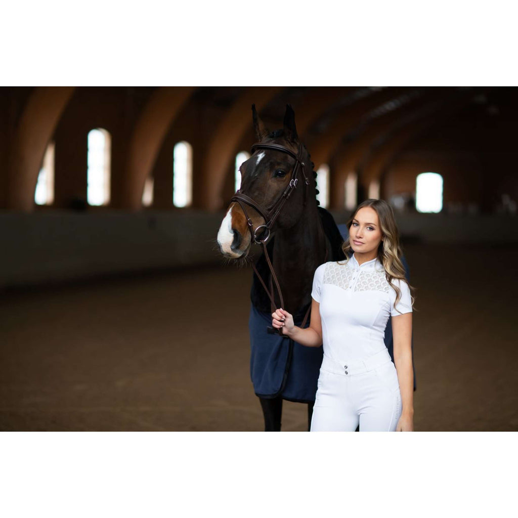 Equestrian Stockholm Camiseta de Competición Crystal Champion Blanco
