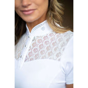 Equestrian Stockholm Camiseta de Competición Crystal Champion Blanco