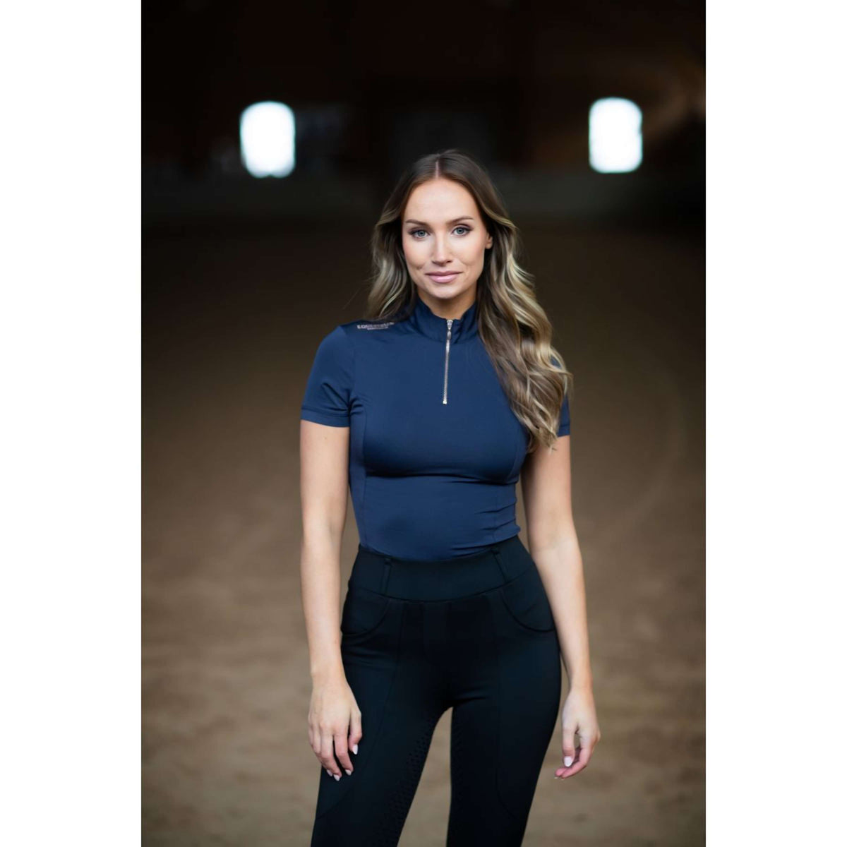 Equestrian Stockholm Shirt UV Protection Azul medianoche