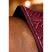Equestrian Stockholm Mantilla Vegan Fur saltando Crystal Bordeaux