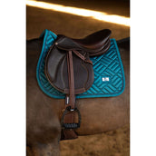 Equestrian Stockholm Mantilla Modern saltando Teal Blue