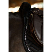 Equestrian Stockholm Mantilla Vegan Fur saltando Crystal Black