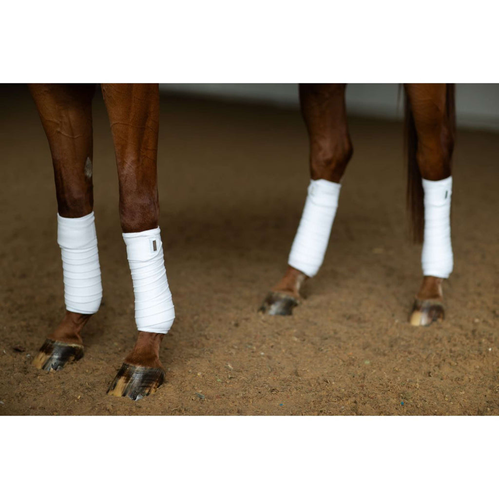 Equestrian Stockholm Vendajes White Silver
