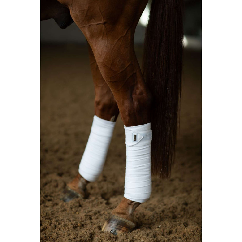 Equestrian Stockholm Vendajes White Silver
