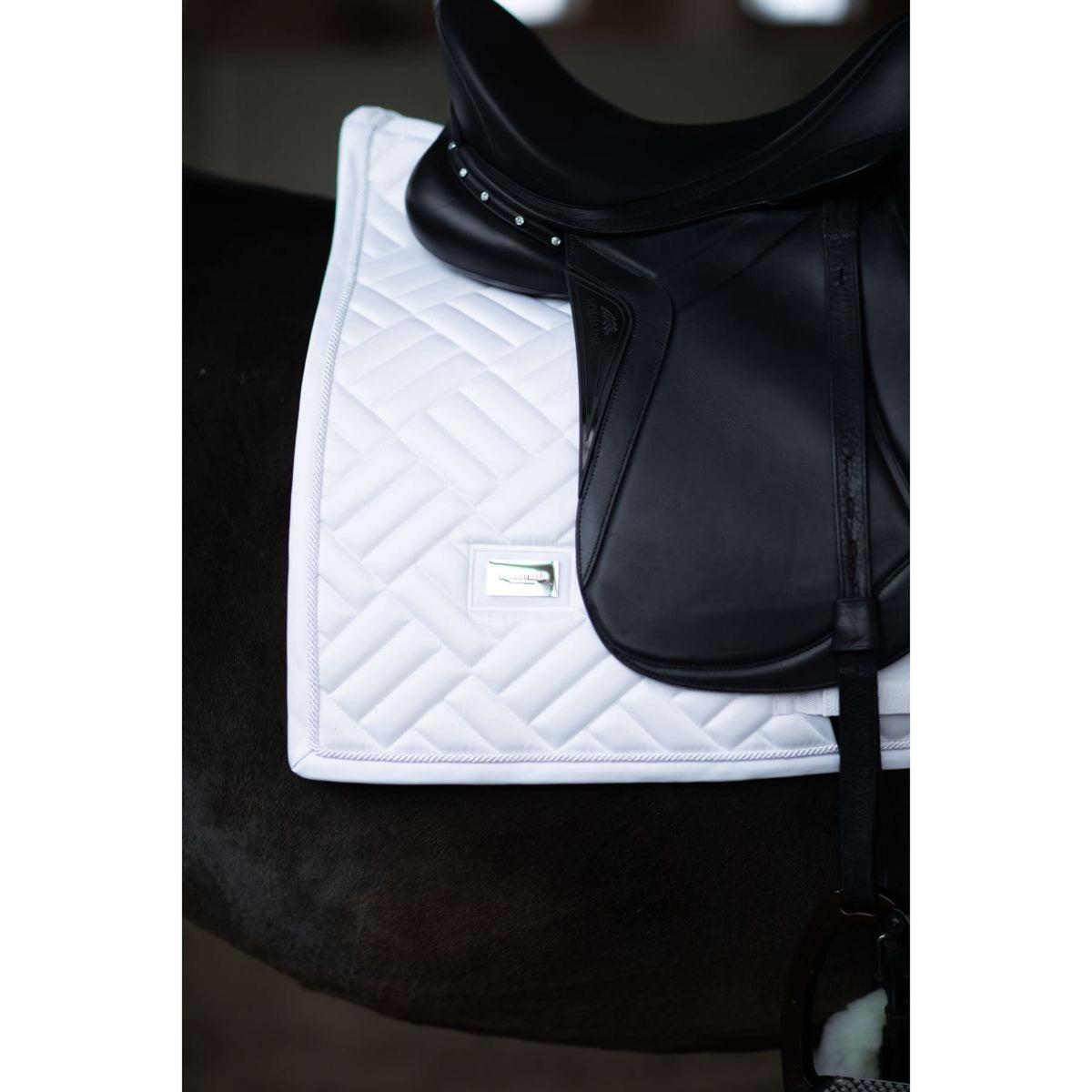 Equestrian Stockholm Mantilla Modern Doma clásica White Silver