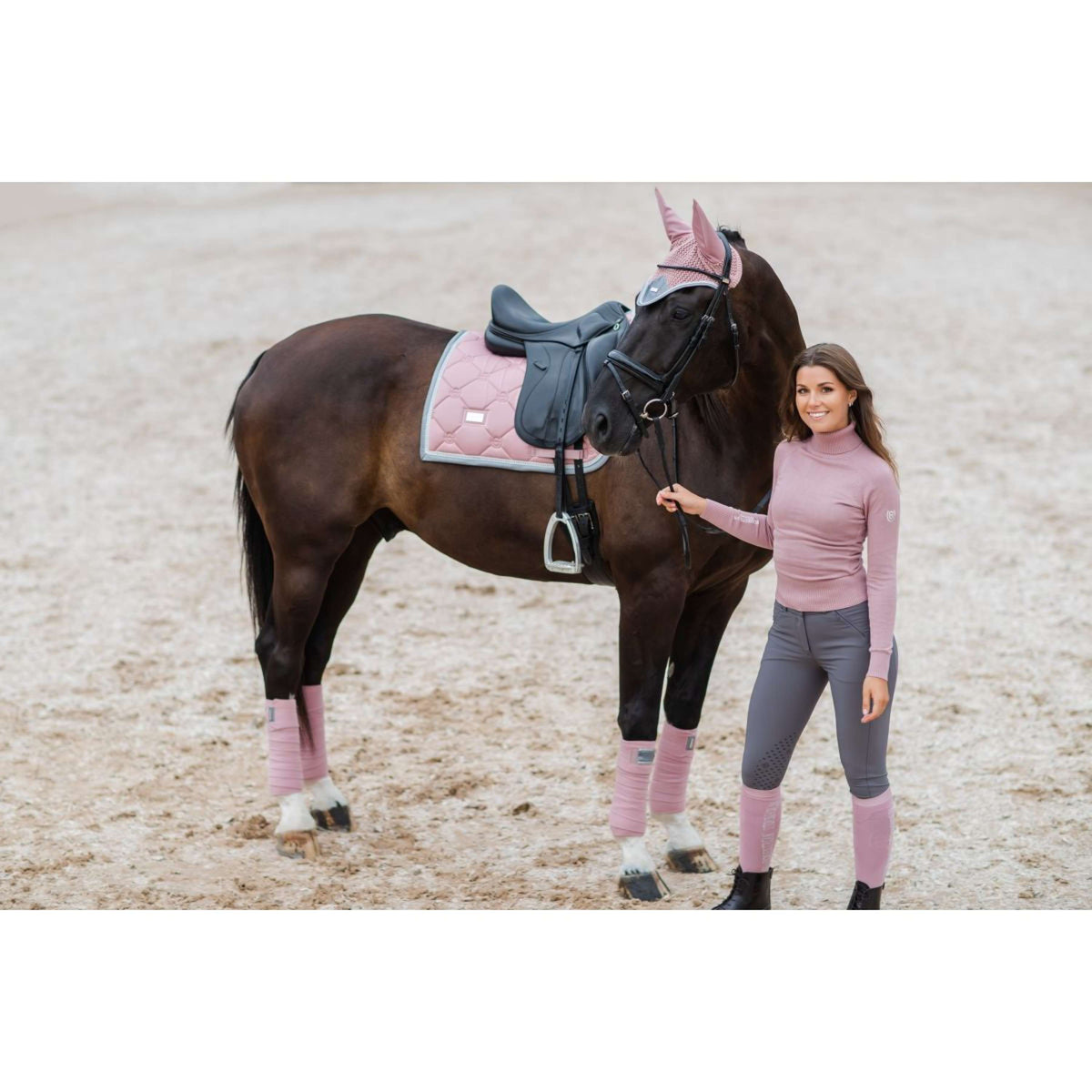Equestrian Stockholm Mantilla Doma clásica Pink Pearl