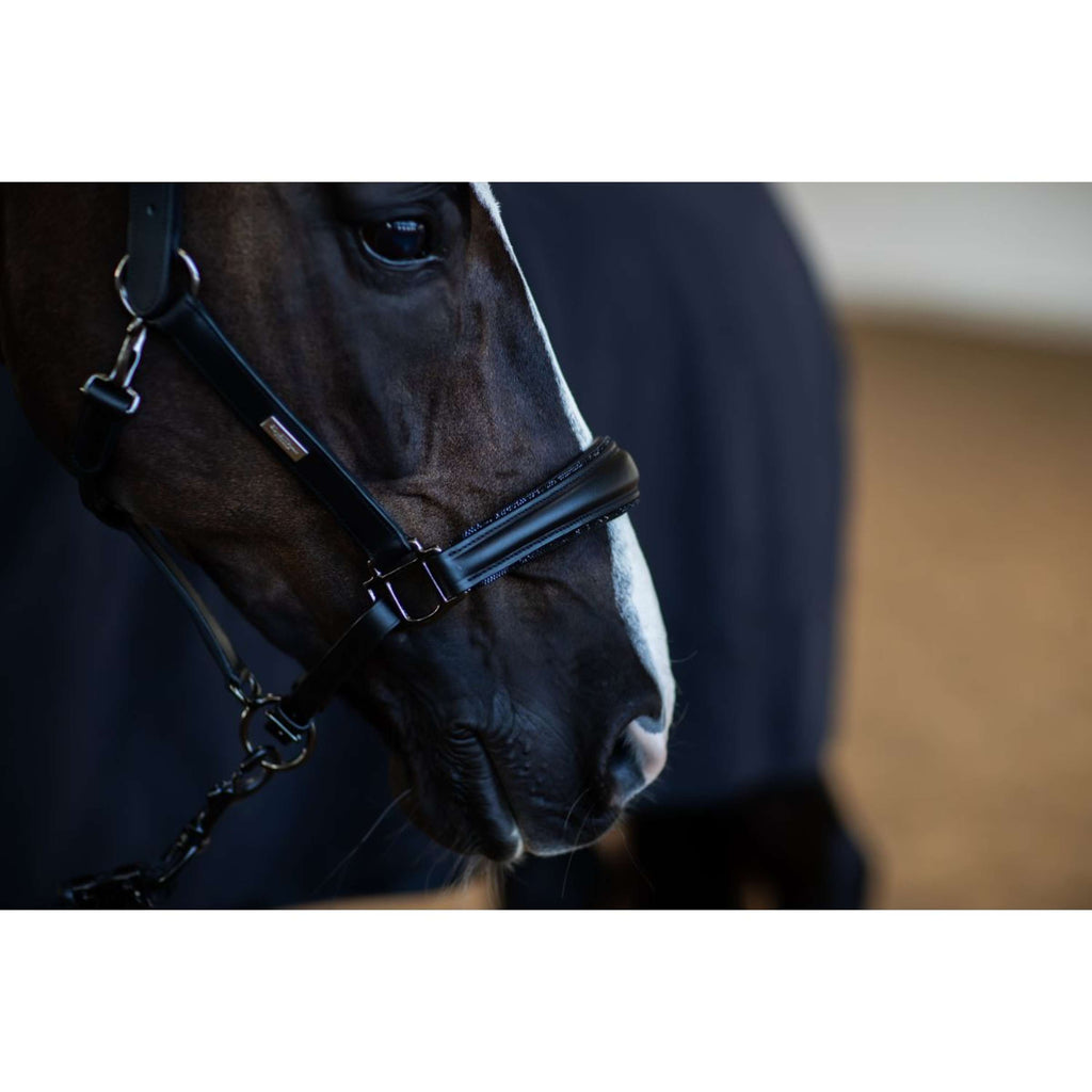 Equestrian Stockholm Cabestro Glimmer Anatomic Leather Negro
