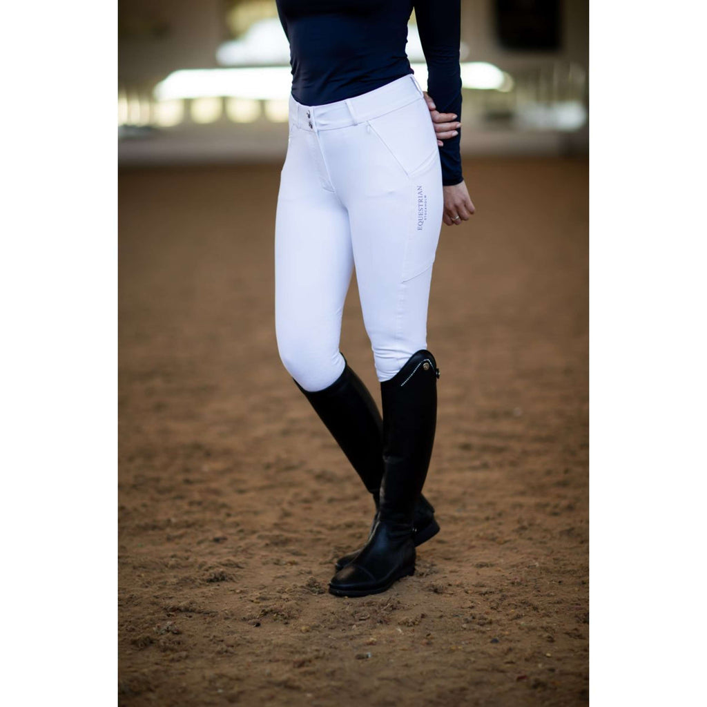 Equestrian Stockholm Pantalón de Equitación Elite Jump Blanco