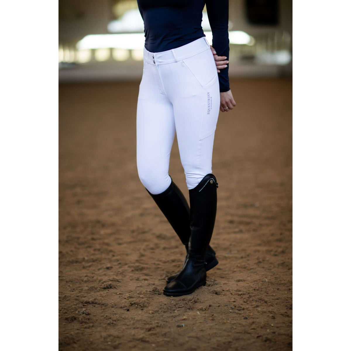 Equestrian Stockholm Pantalón de Equitación Elite Jump Blanco