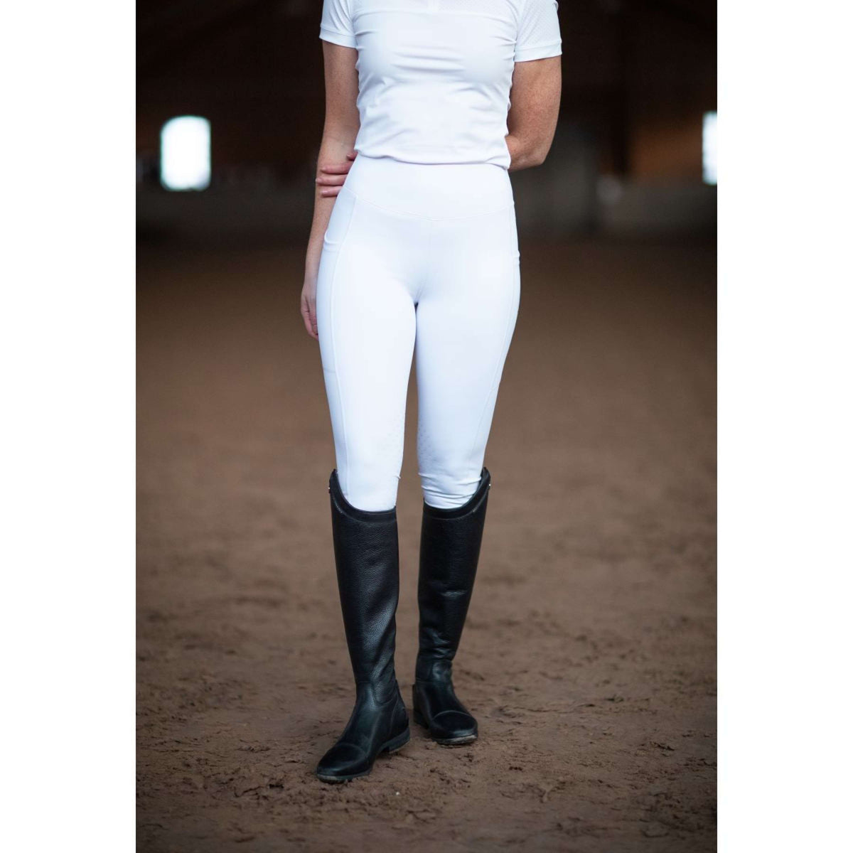 Equestrian Stockholm Legging de Equitación Movement Jump Blanco