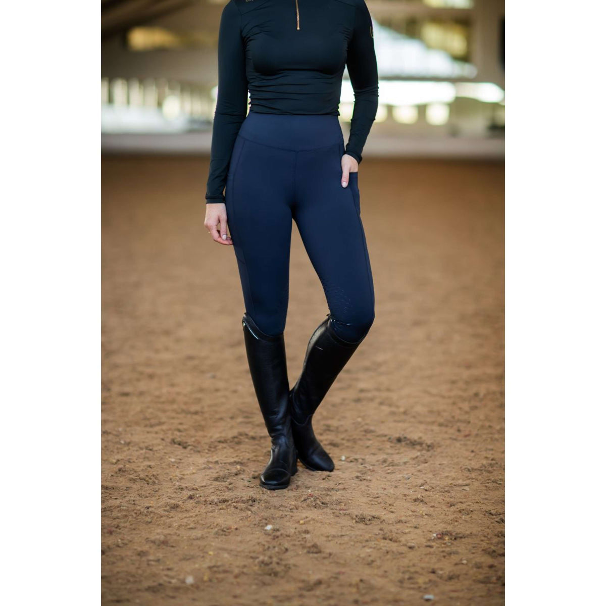 Equestrian Stockholm Legging de Equitación Movement Jump All Navy