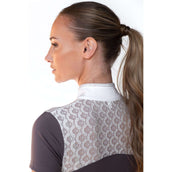 Equestrian Stockholm Camiseta de Competición Crystal Champion Blanco/Dark Violet