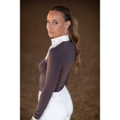Equestrian Stockholm Camiseta de Competición Fine Line Blanco/Dark Violet