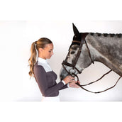 Equestrian Stockholm Camiseta de Competición Fine Line Blanco/Dark Violet