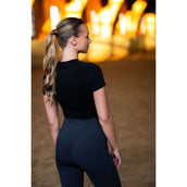 Equestrian Stockholm Shirt Dynamic Short Sleeve Negro