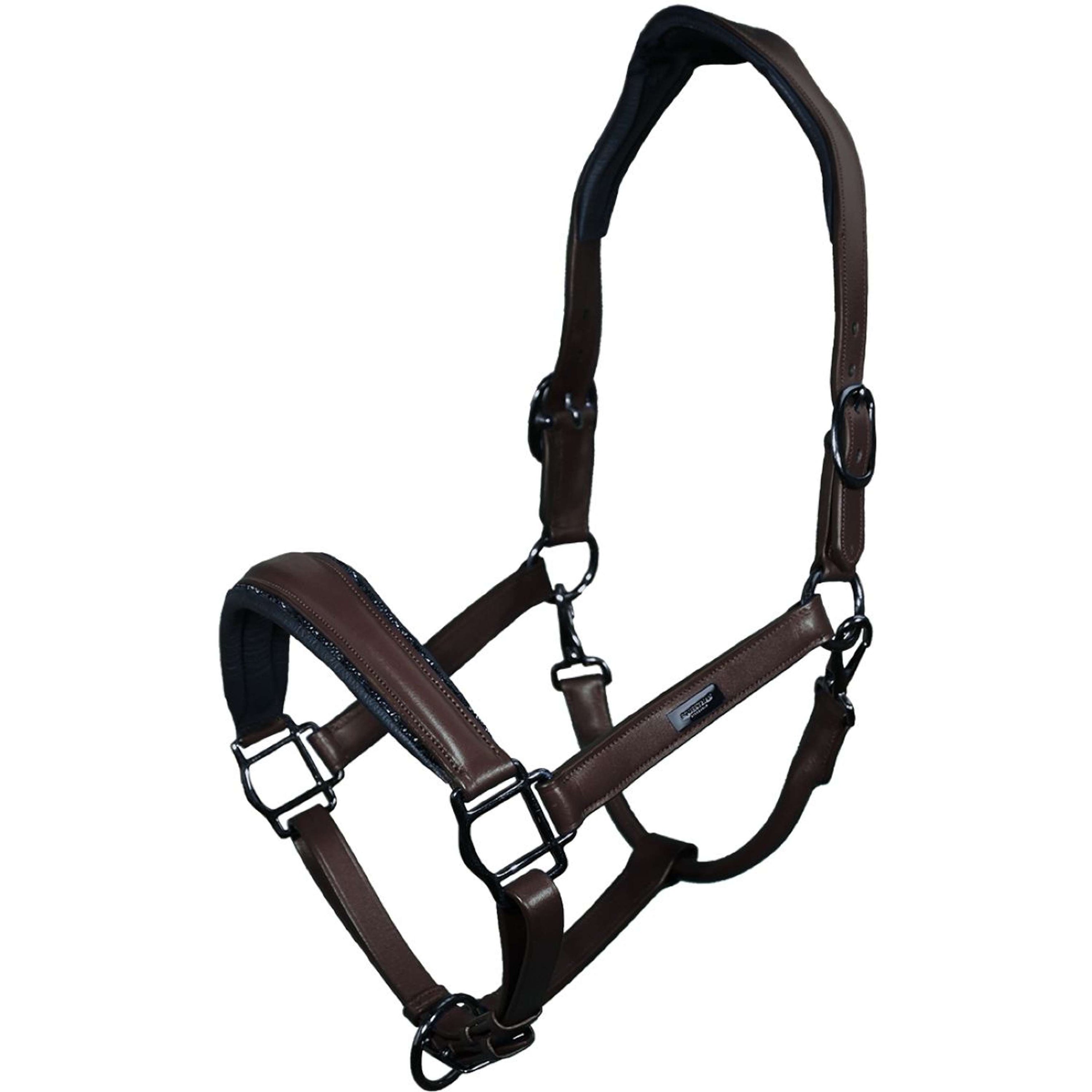 Equestrian Stockholm Cabezada Glimmer Anatomic Leather Marron