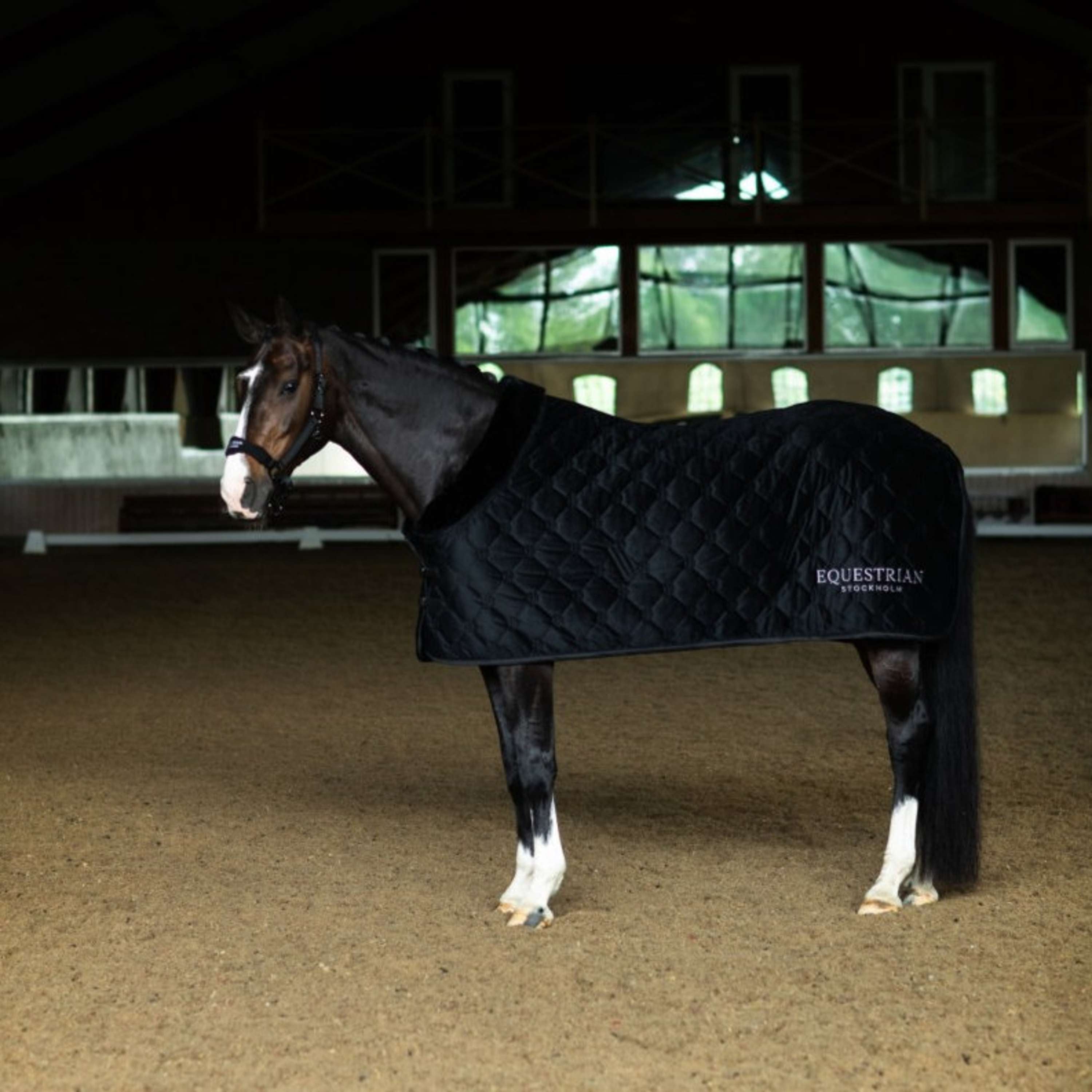 Equestrian Stockholm Manta de Forro Polar Velvet Negro