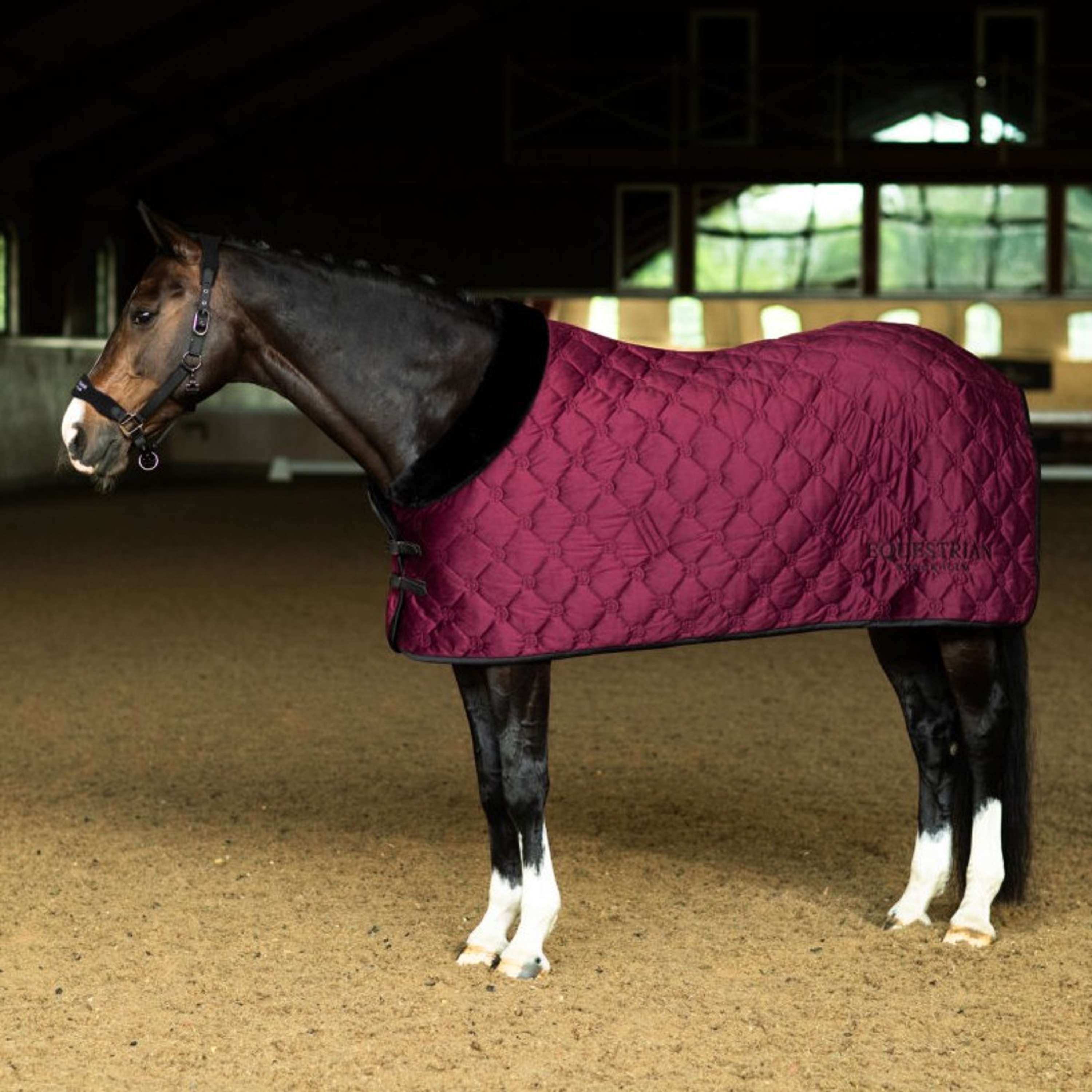 Equestrian Stockholm Manta de Forro Polar Velvet Merlot