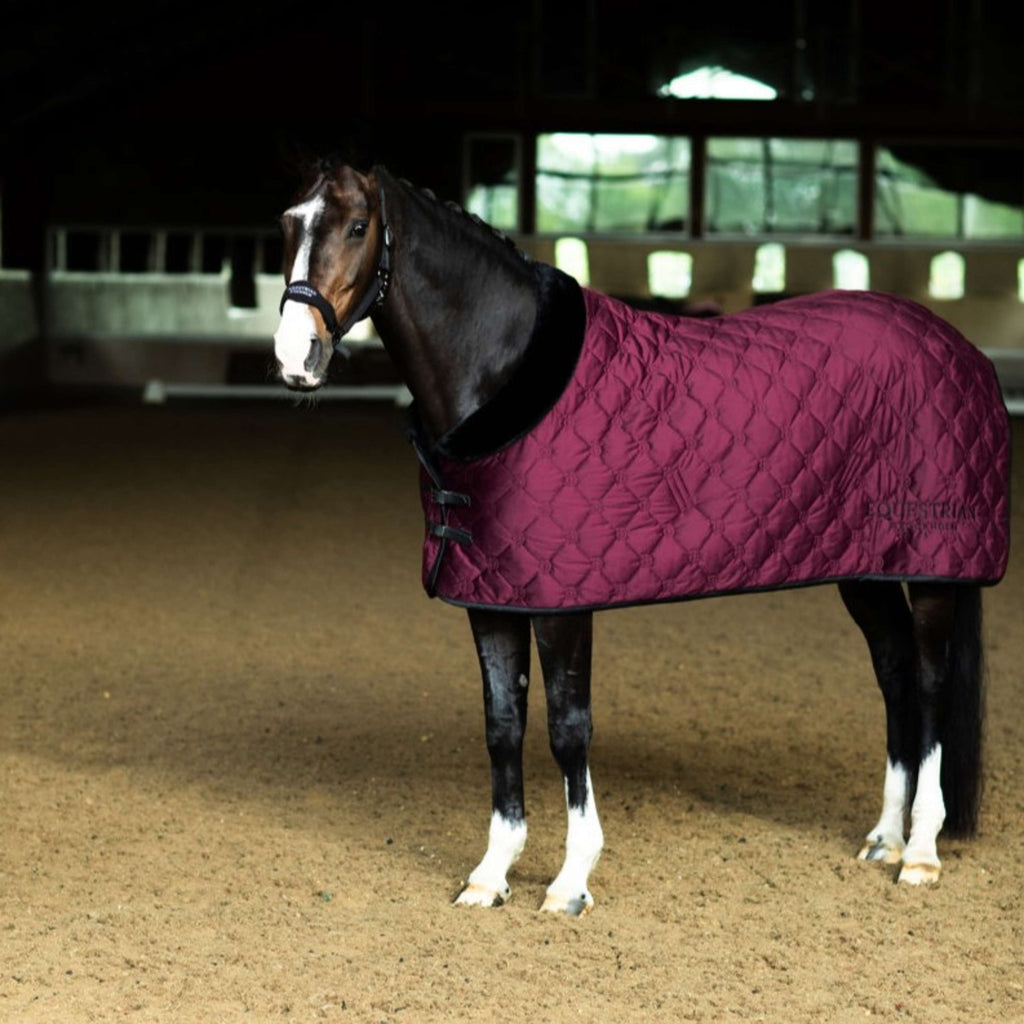 Equestrian Stockholm Manta de Forro Polar Velvet Merlot