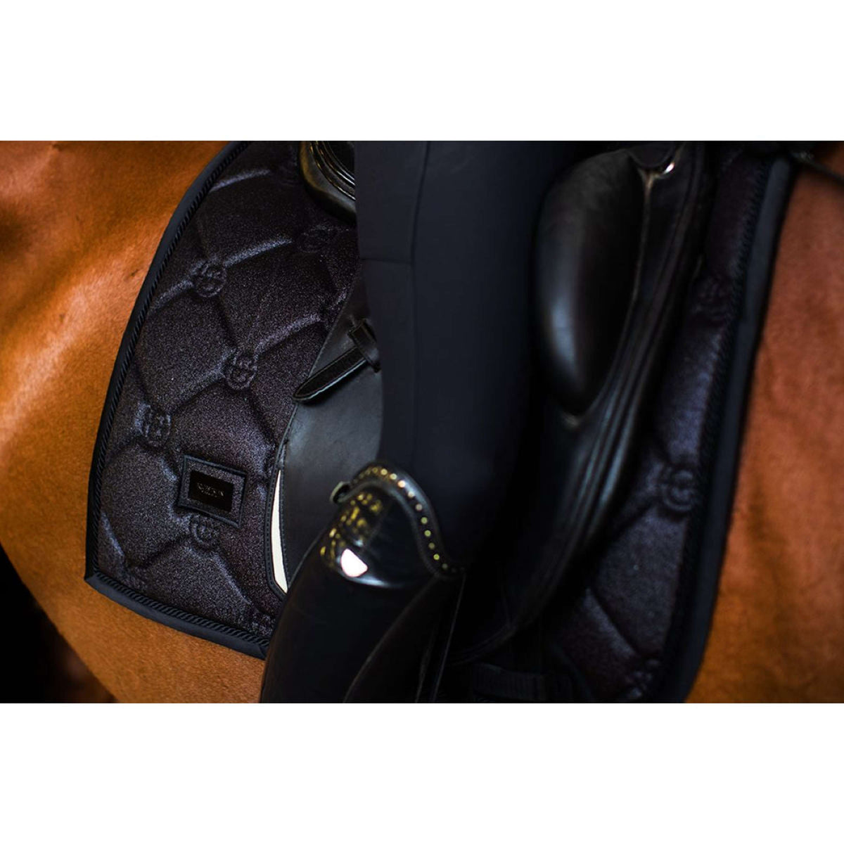 Equestrian Stockholm Mantilla Doma clásica All Black Glimmer