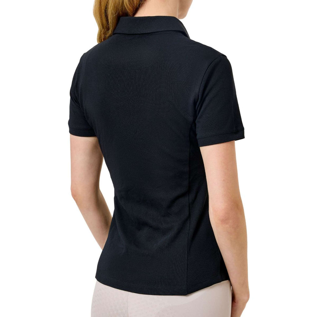 Equestrian Stockholm Poloshirt Zip Negro