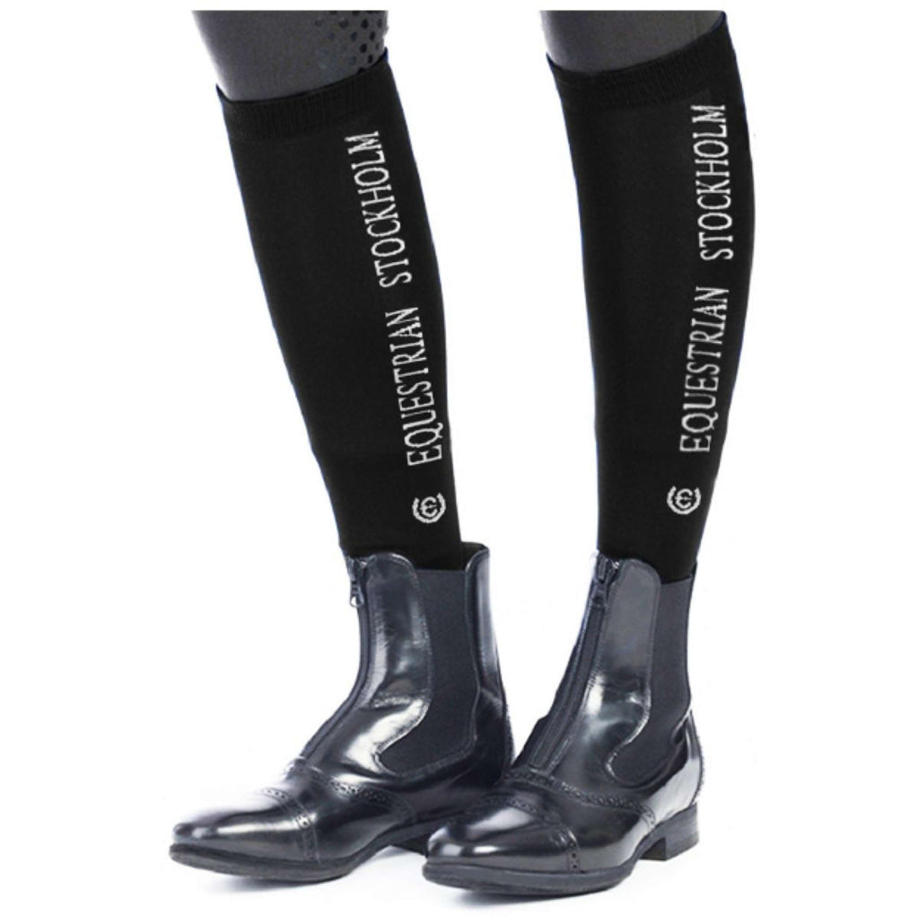 Equestrian Stockholm Calcetines de Equitación Bamboo Blend Edicion Negra