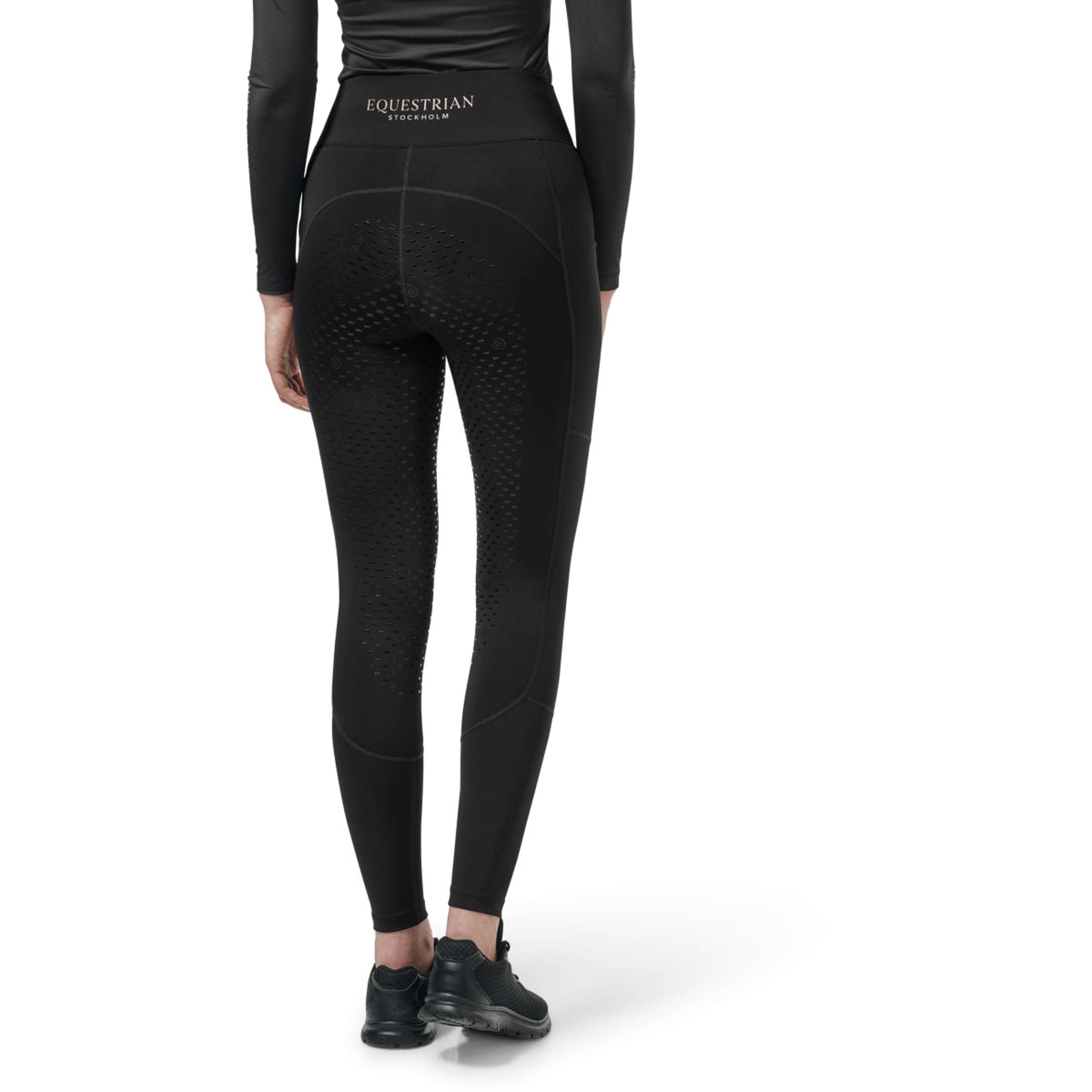 Equestrian Stockholm Legging de Equitación Movement Full Grip Negro/Blush