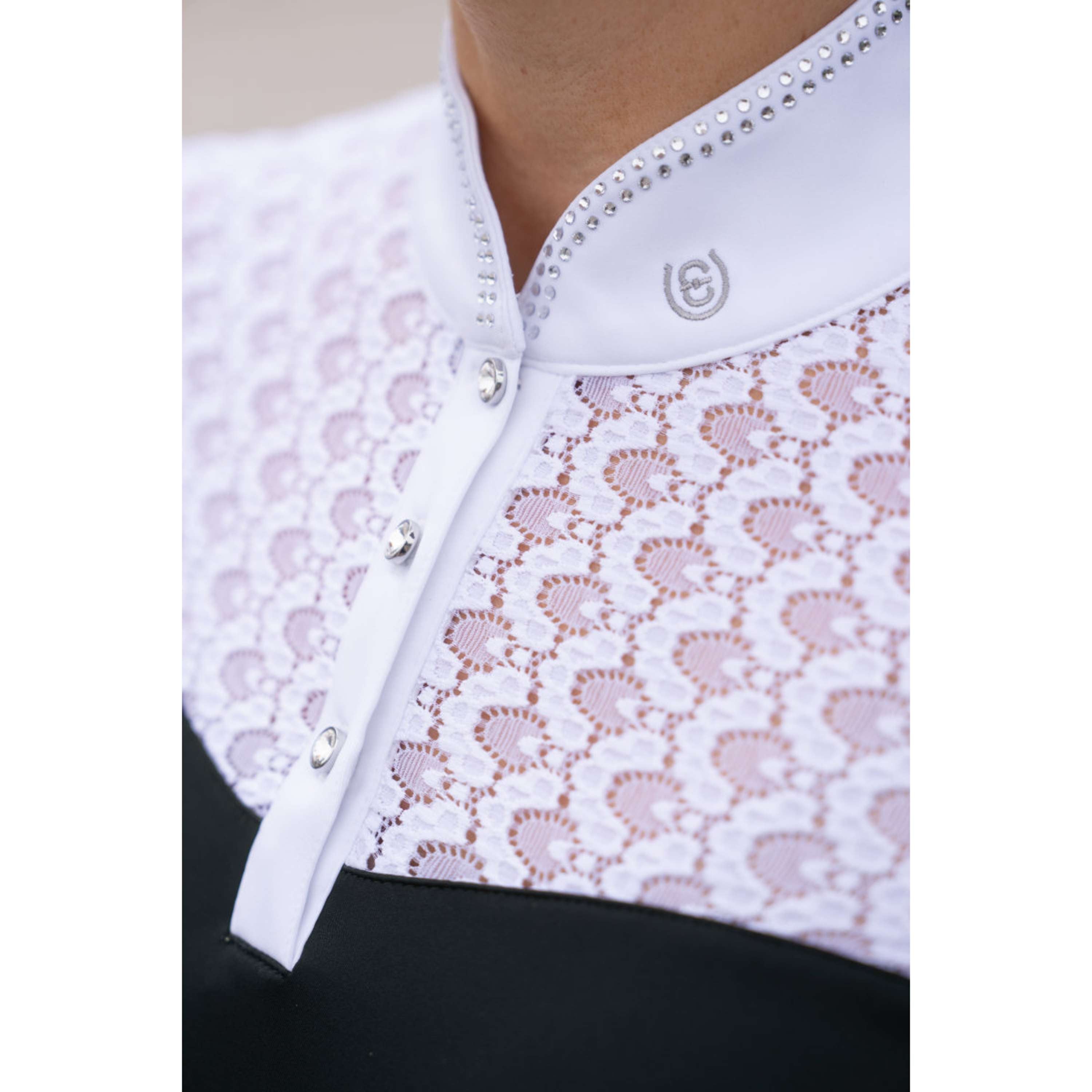 Equestrian Stockholm Camiseta de Competición Crystal Champion Negro