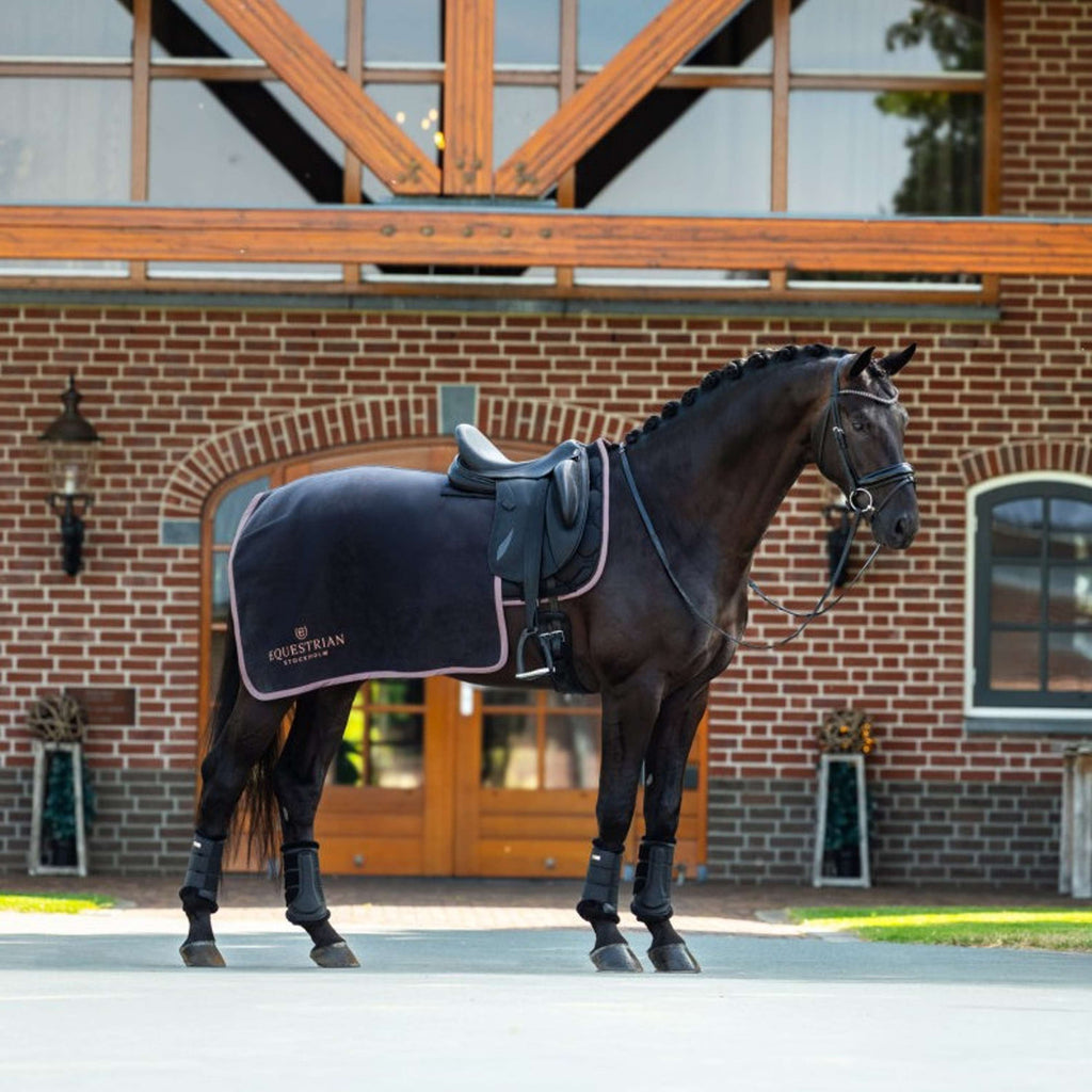 Equestrian Stockholm Quarter Sheet Heavy Fleece Negro/Blush